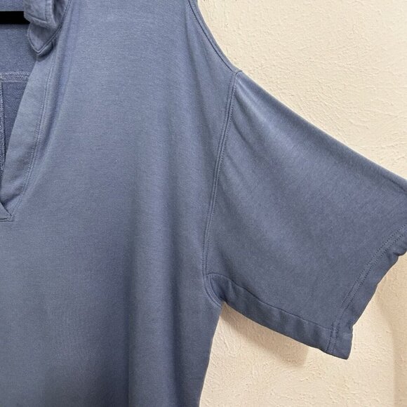 ATHLETA Westwood Sweatshirt Tee Top Womens Medium Blue Crop Oversized - Picture 5 of 8